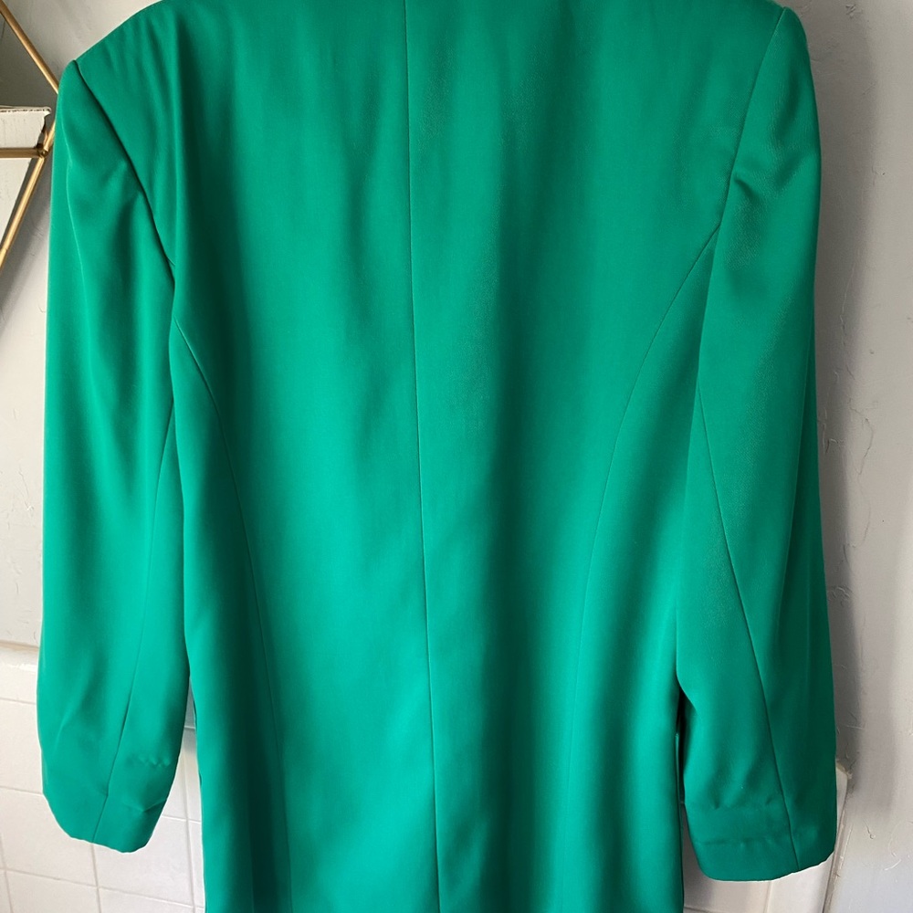 Vintage Women's Green Blazer - Picture 6 of 8